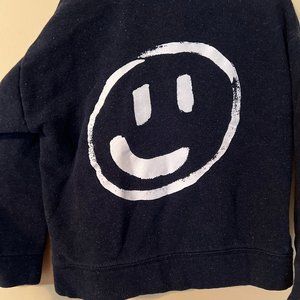 Stem Little Kids Smiley Hoodie Navy Blue Size 6